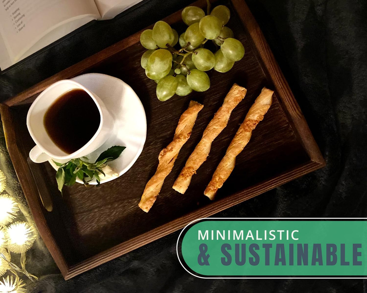 Serving Trays Set of 3 - Ottoman Wood Tray