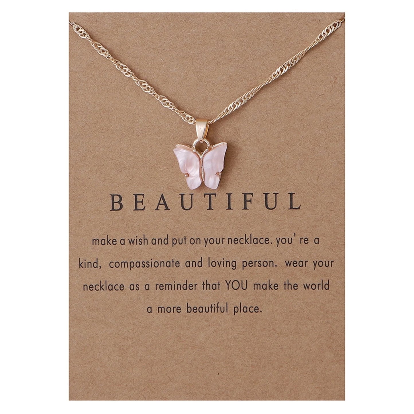 Women'Necklaces Sweet Butterfly