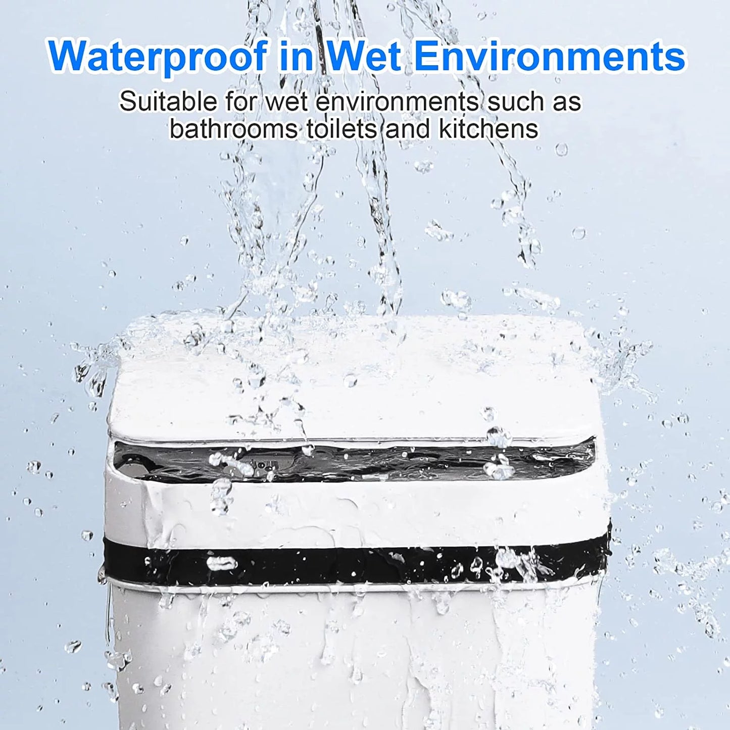 2.5 Gallon Bathroom Trash Can Smart Touchless