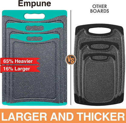 Extra Large Cutting Boards for Kitchen (Set of 3) (Turquoise)