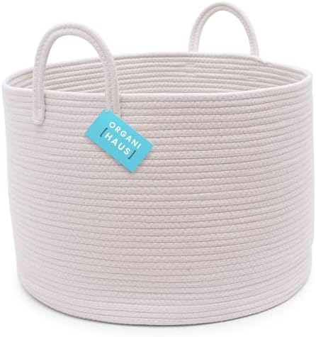 Durable Woven Cotton Storage Cubes Baskets - 11" x 11" - Fits 12" x 12" Cube Organizers - 3-Pack in 3-Tone Gray for Efficient Organization
