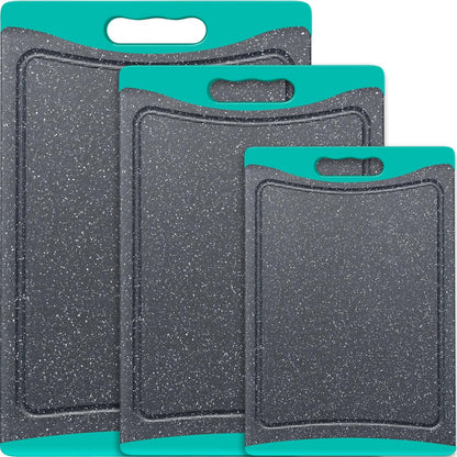 Extra Large Cutting Boards for Kitchen (Set of 3) (Turquoise)
