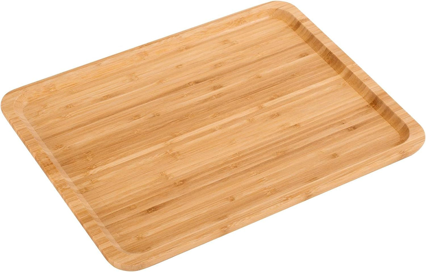 2 Pack Bamboo Tray 16 X 12 X1 Inches Serving Tray 
