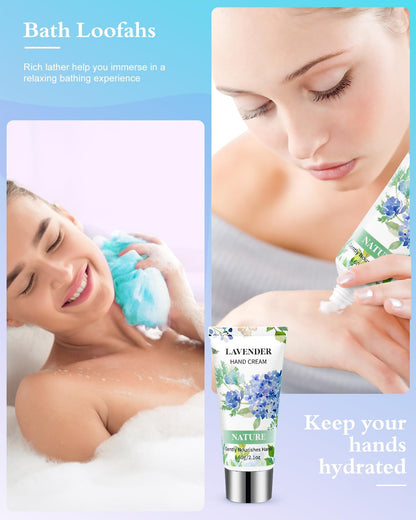 Relaxing Spa Gifts Basket Self Care (Turquois)