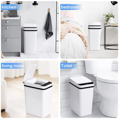 2.5 Gallon Bathroom Trash Can Smart Touchless
