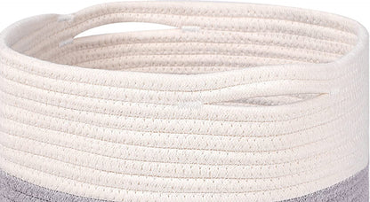 Durable Woven Cotton Storage Cubes Baskets - 11" x 11" - Fits 12" x 12" Cube Organizers - 3-Pack in 3-Tone Gray for Efficient Organization