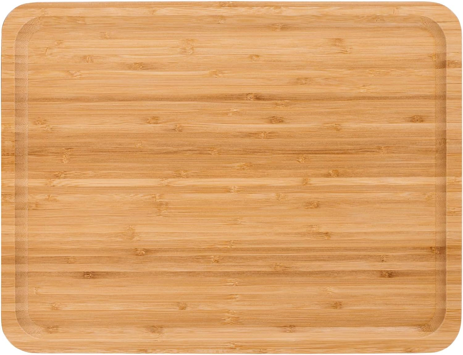 2 Pack Bamboo Tray 16 X 12 X1 Inches Serving Tray 