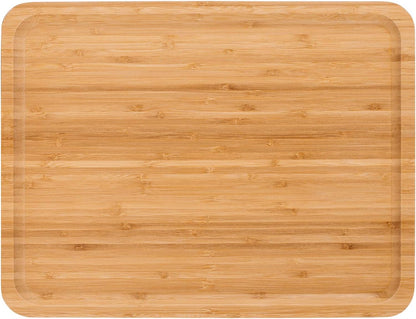 2 Pack Bamboo Tray 16 X 12 X1 Inches Serving Tray 